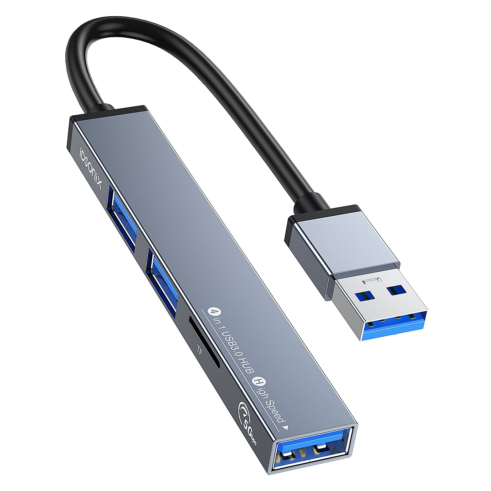 Adaptateur USB 3.0 vers Ethernet, iDsonix Hub USB 3.0 à 3 ports