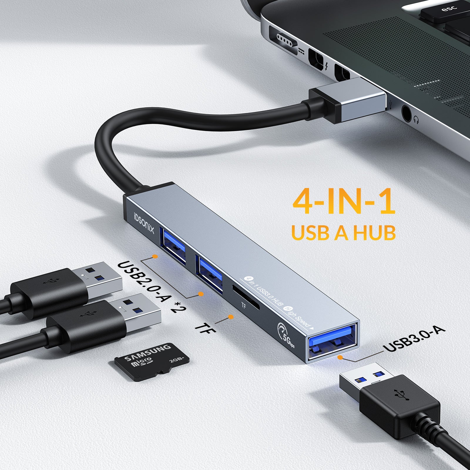 Usb Hub For Ps4 Slim 4 Port Usb Charging Station Adapter (1usb 3.0